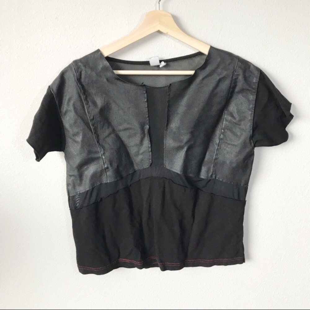 Vintage fabric scraps top